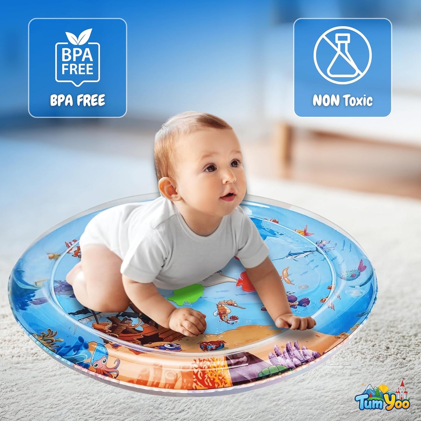 TumYoo Baby Water play Mat with 6 months Gurantee for Quality Tummy time with your baby