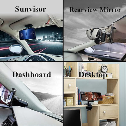 Advance Phone Holder for Car 360 Degree Rotation Dashboard Car Clip Mount Stand Suitable for 4.7 to 6.5 inch Smartphones