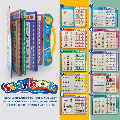 Kids Intelligence Book, Phonic learning with English Letters & Words, poems, relations & much more Learning with figures & voices